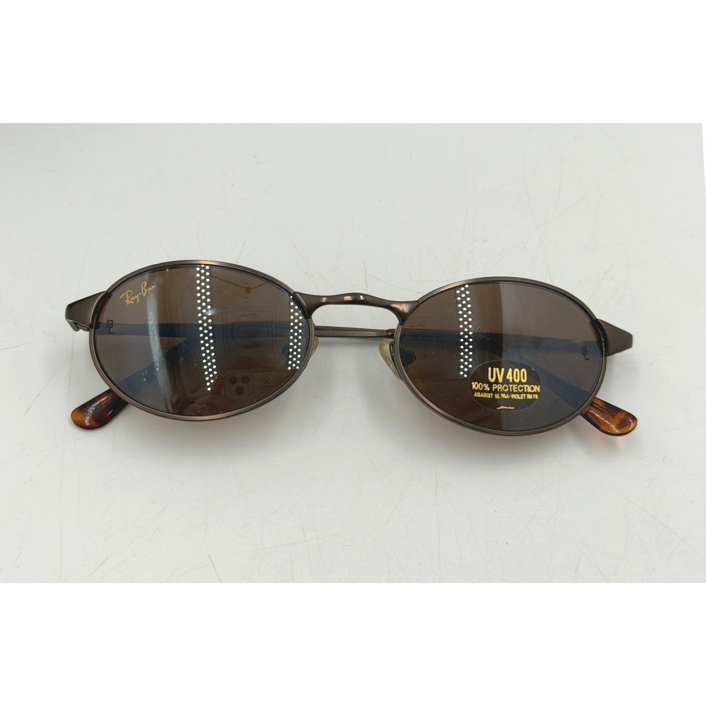 vintage Bausch & Lomb Ray-Ban bronze oval pair with brown lenses